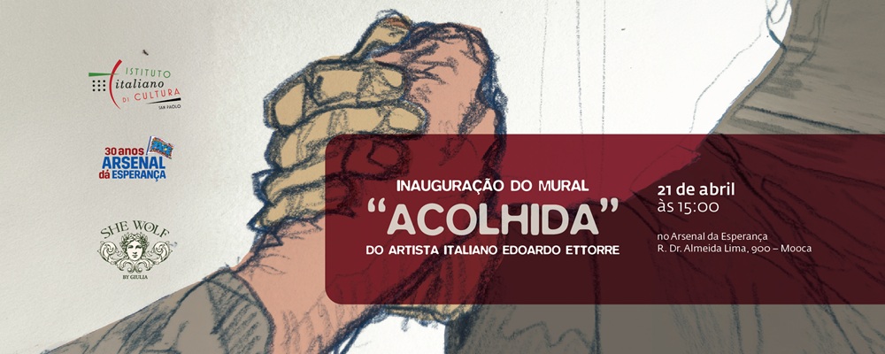 Inauguração do mural "Acolhida"
