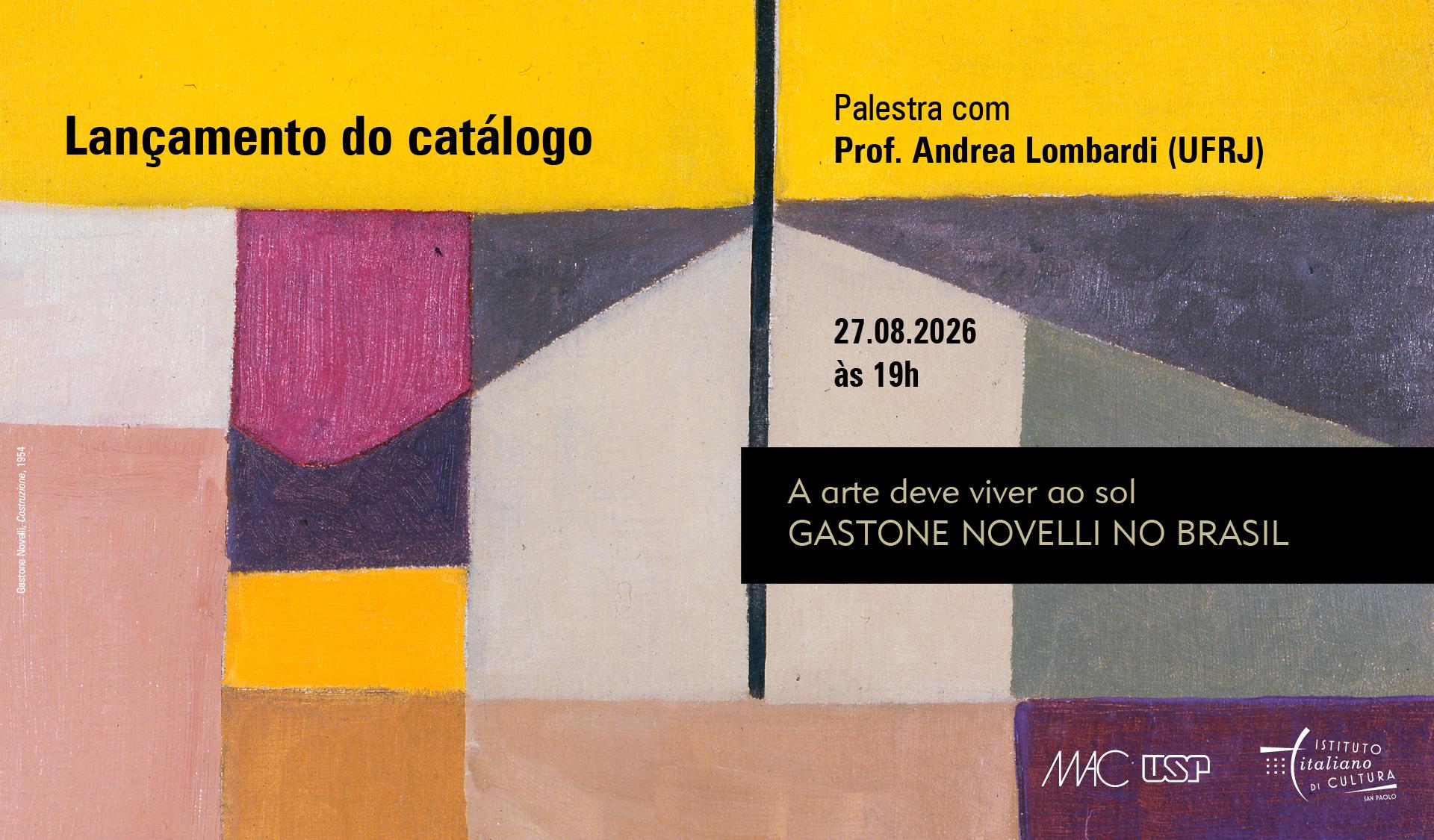 Arte Lançamento Gastone Novelli Horizontal